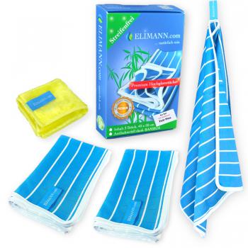 ELIMANN® Reinigungstücher Set Bambus Hochglanz-Tücher & FETT Plus Vorreinigungstuch - Spüllappen Putztücher
