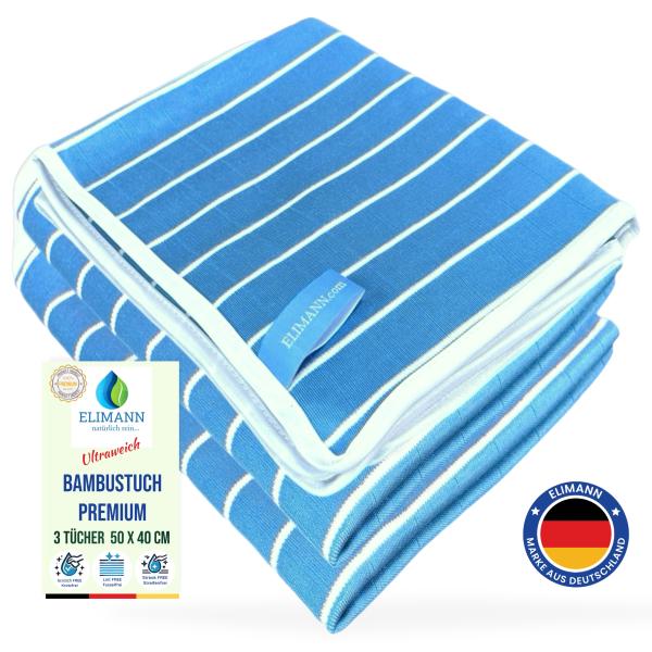 Ultra-Soft Bamboo Cleaning Cloths PREMIUM High-Gloss, ABSORBENT & STREAK-FREE, 3-Pack (50x40 cm) – No Cleaning Solution Needed. Perfect for Kitchen, Glass, Shower, Furniture, Windows, Eyewear & Car.
