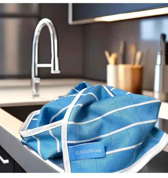 Ultra-Soft Bamboo Cleaning Cloths PREMIUM High-Gloss, ABSORBENT & STREAK-FREE, 3-Pack (50x40 cm) – No Cleaning Solution Needed. Perfect for Kitchen, Glass, Shower, Furniture, Windows, Eyewear & Car.