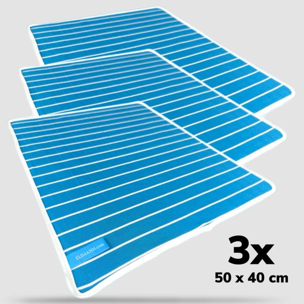 Ultra-Soft Bamboo Cleaning Cloths PREMIUM High-Gloss, ABSORBENT & STREAK-FREE, 3-Pack (50x40 cm) – No Cleaning Solution Needed. Perfect for Kitchen, Glass, Shower, Furniture, Windows, Eyewear & Car.